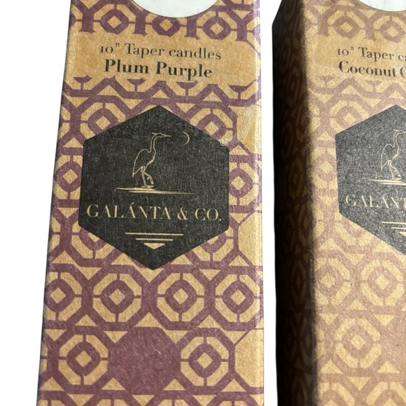Galanta & Co Lot 6 Beeswax Honeycomb Dripless 10” Taper Smokeless Candles NIB - Picture 2 of 9